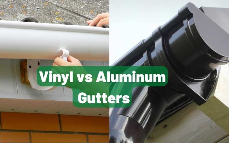 Vinyl vs aluminum Gutters